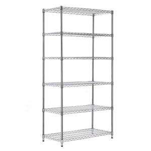 China Office Modern 6 Tier Chrome Wire Shelving Metal Steel wholesale