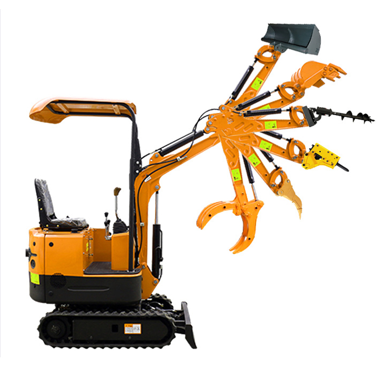 7.6KW 3000rpm Excavator Digger Crawler Mounted For Building Demolition 4