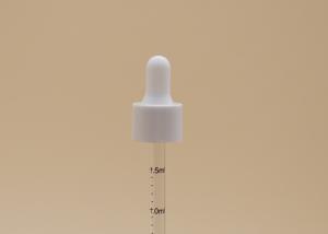 China Glossy White Aluminum Graduated Glass Dropper Printed Tube Stable Performance wholesale