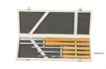 Wooden Handle Material Wood Lathe Tool Sets SGS Carving Chisel