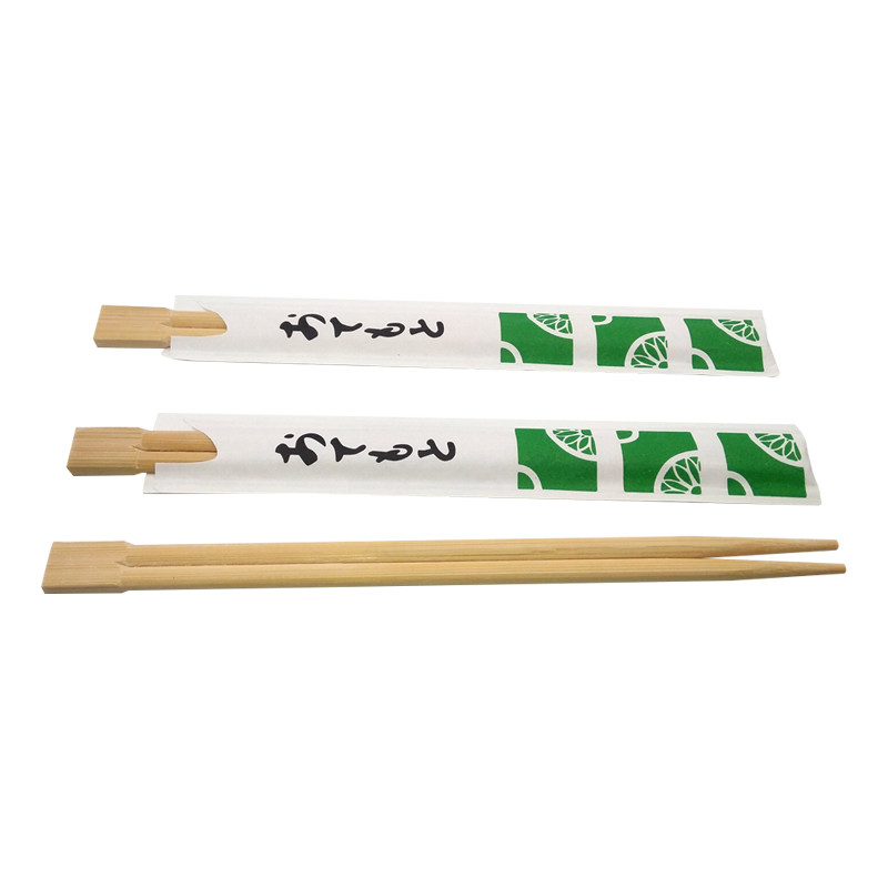 Sustainable Dining Disposable Bamboo Chopsticks Custom Wrapped Restaurant