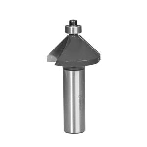 China TCT 45 Degree Chamfer Router Bit 22.2mm Cutting Dia Laminate Trimming Bit wholesale