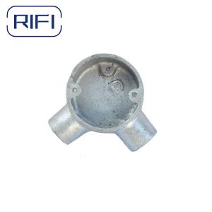 China 32mm Angle Circular Junction Box Electrical For BS4568 Conduit wholesale