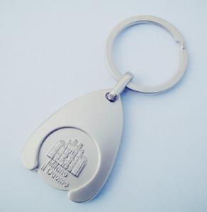 China caddy coin key chain, trolley coin keychains, coin holers wholesale