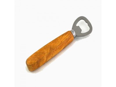 Wooden Handle Bottle Opener,Good quality solid wood handle beer bottle opener, logo printed / engraved.