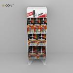 Counter-Top Custom White Metal Energizer Battery Display Stand