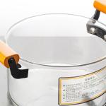 2.2L Clear Borosilicate Glass Kitchen Wares Cooking Pot Heat Resistant Hand
