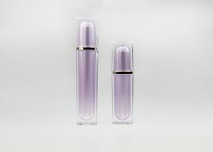 China Golden Acrylic Small Lotion Pump Bottle , Spray Painting Cosmetic Cream Bottle wholesale