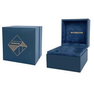 China 92*92*75mm Square Clamshell Wrist Watch Packaging Boxes With Pillow wholesale