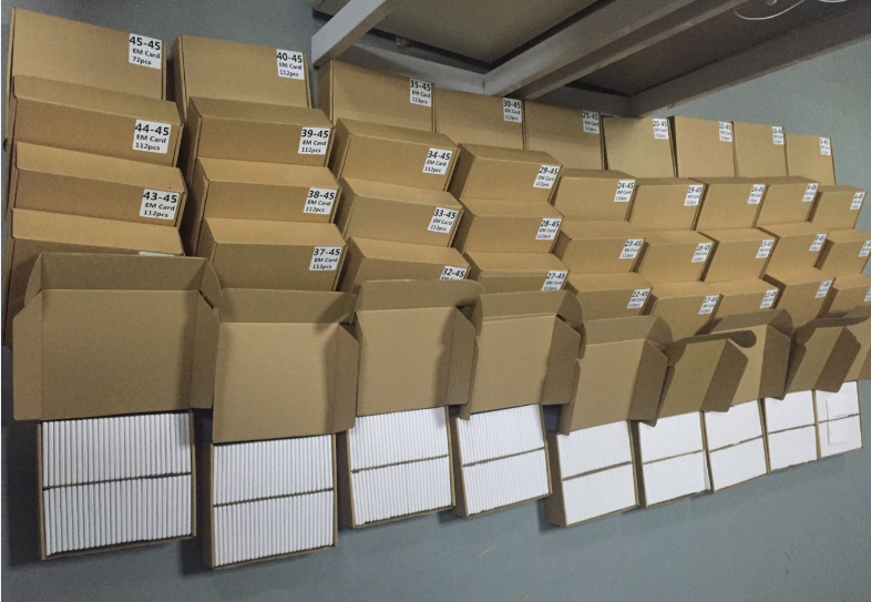  125Khz RFID Proximity ID Cards Packing Details