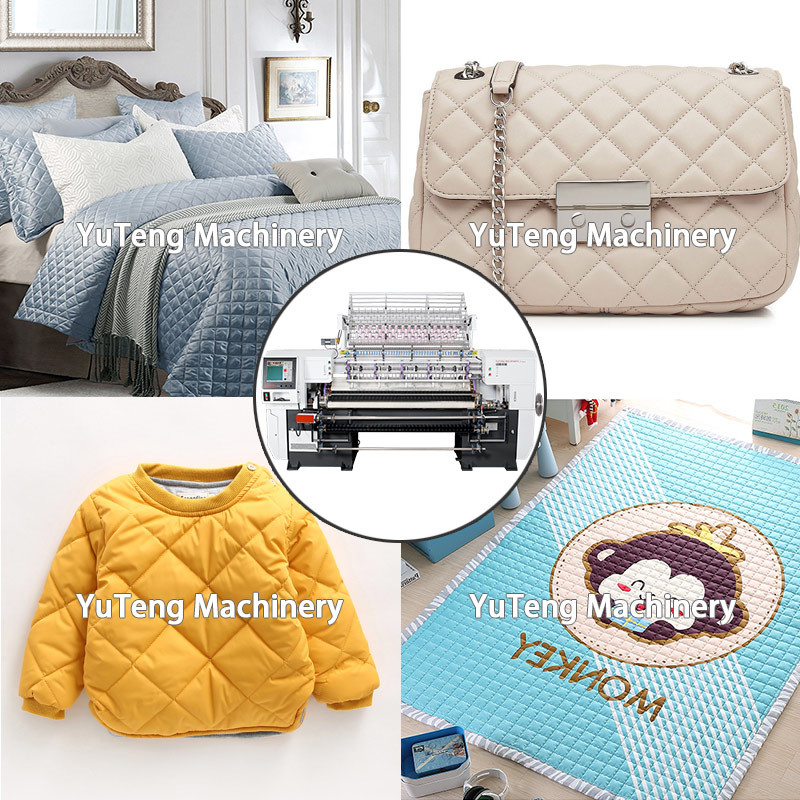 80 Inches Ultra High Speed Computerized Shuttle Multi Needle Quilting Machine For Garments Textile Fabric