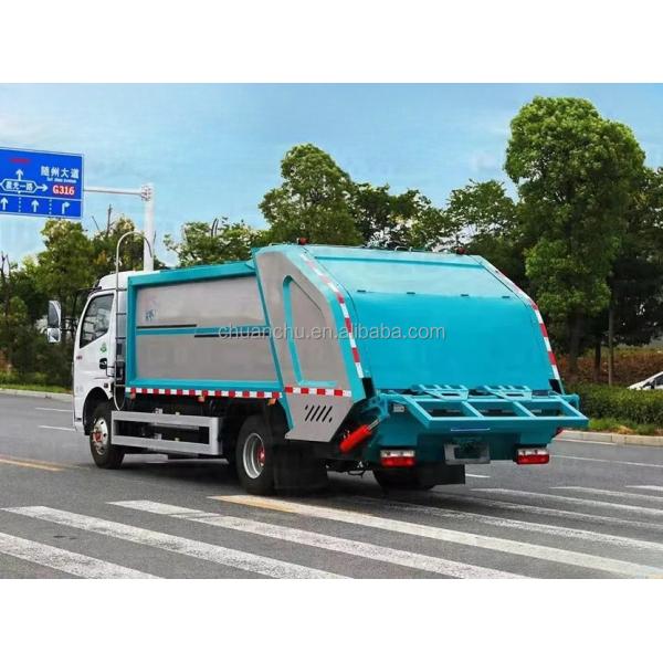 Dongfeng Compression Pure Electric Truck For Garbage Collection Eco Friendly