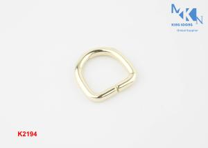 China Brass Color D Ring Buckle 19mm Inner Size Purse Metal Hardware OEM Or ODM Accepted wholesale