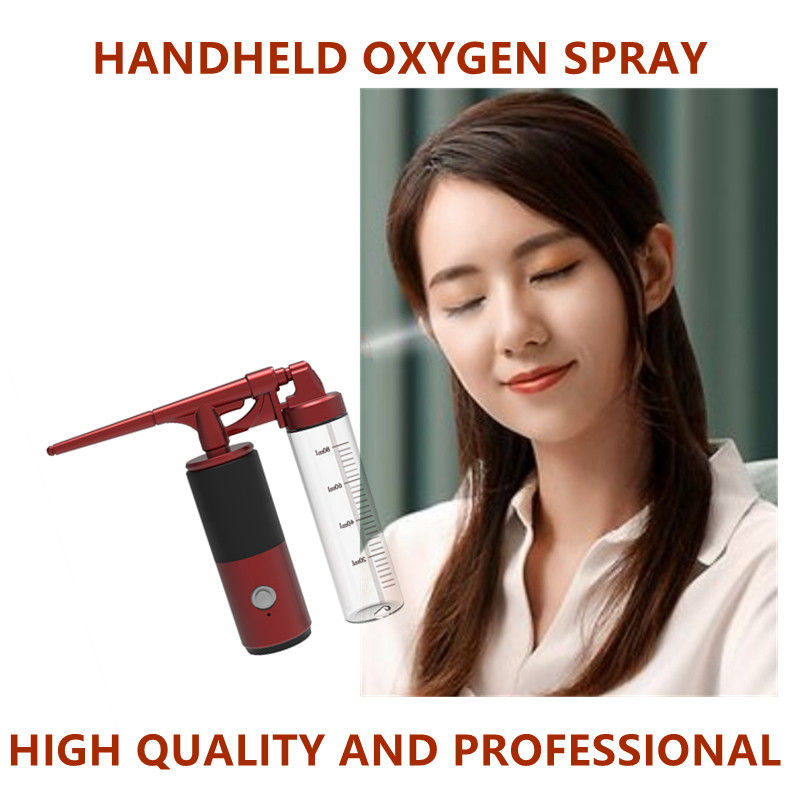 Handheld Oxygen Injector 8W Oxygen Facial Nano Mist Sprayer Mister Device
