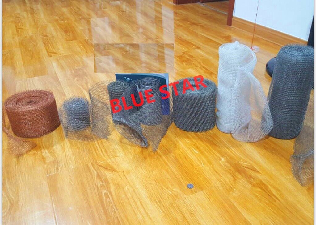 Custom Stainless Steel Knitted Mesh Narrow Width & Wire Dia 0.008 0.011 "