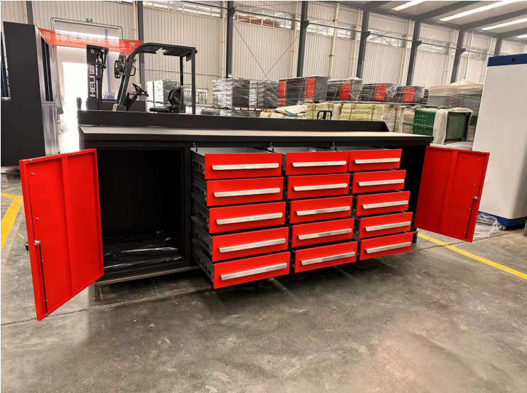Cabinet Production Garage ESD Professional Workbench with Drawers Toolbox