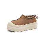 Winter Cowhide Plus Velvet Thickened Outer Wear Bread Shoes One Foot Snow Boots