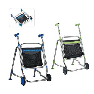 China 2 Wheels Aluminum Medical Folding Rollator Walker wholesale