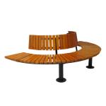 Customized ISO14001 Approved Street Half Round Tree Bench