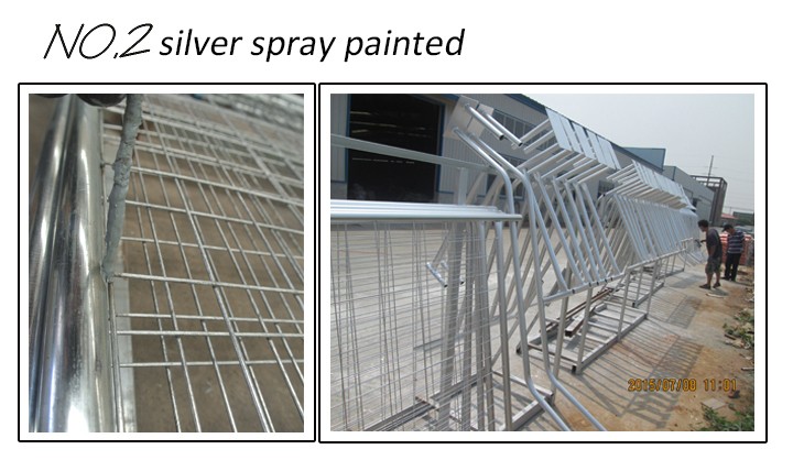 Portable Safety Fence Temporary Fence Panels For Construction Site Q235 Steel Materials