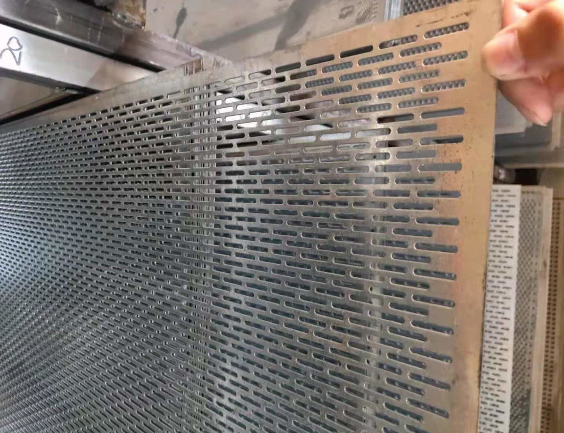 SS201 Punching Uniform Mesh Perforated Metal Panels Sound Insulation