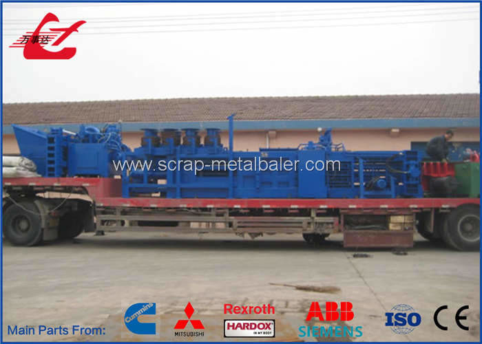 125 Ton Press Force Waste Paper Baler Hydraulic Packing Machine Witn Oil Heater / Cooler
