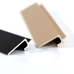 China L Shape Hidden Aluminum Furniture Handle Anodized 12 Inch wholesale