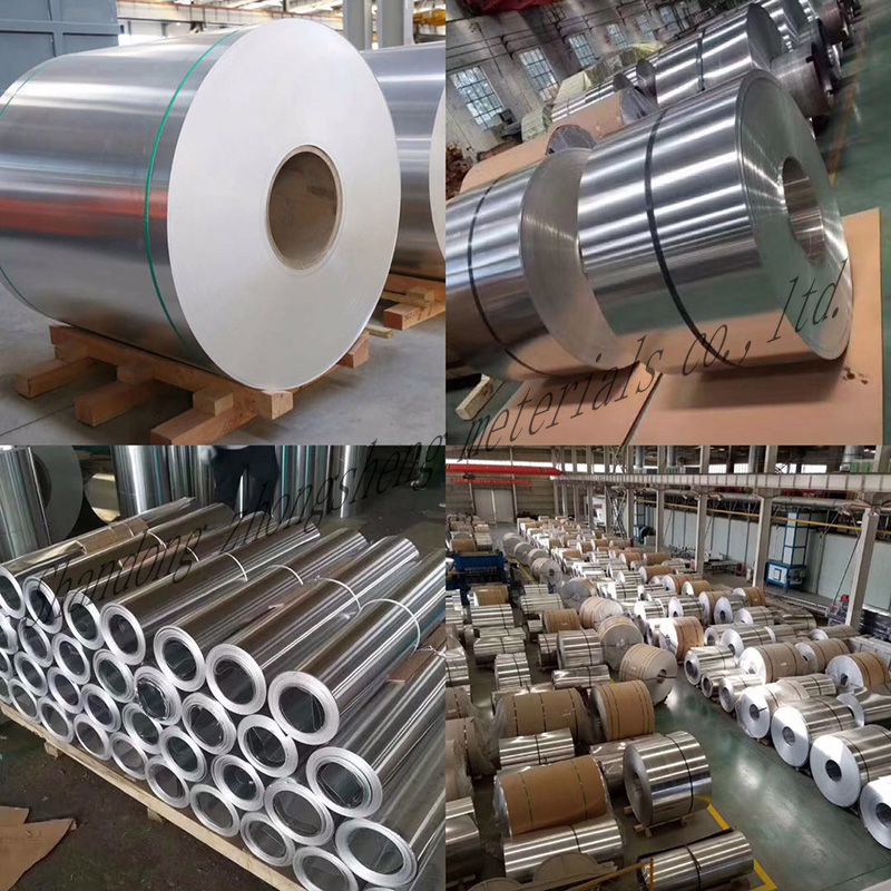 Temper T3 T8 Painted Coated 1050 1060 3003 5052 1050h18 Rolled Color Coated Aluminum Coil Plate for Gutter Machinery