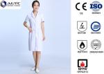 White Disposable Medical Workwear 30g-60g Weight Excellent Clipping Well Fit