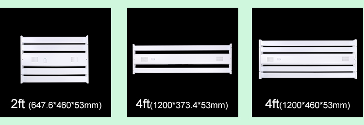 95W 140lm/w 2FT 4FT Linear High Bay Light Fixture 100-277V For Commercial Office
