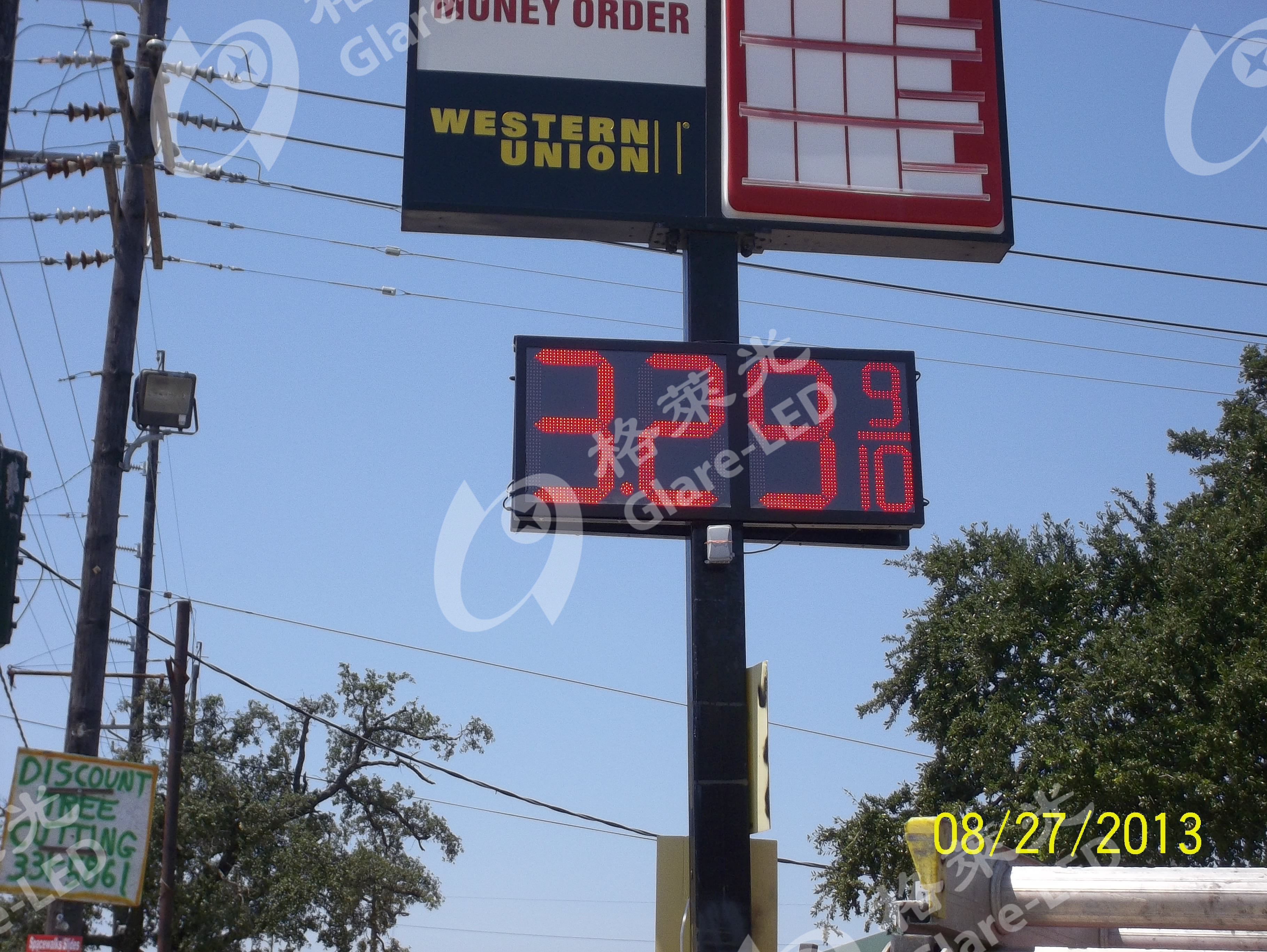 8000cd/M2 Led Digital Gas Price Sign Display Fuel Media Datasheet