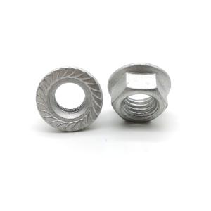 China Dacromet Class 10 Din6923 Hexagon Flange Nut Medium Carbon Steel wholesale