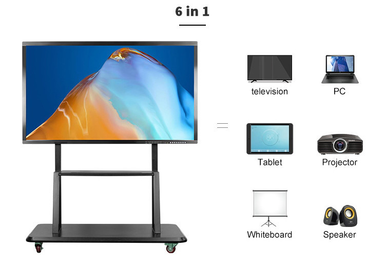 Interactive Electronic Smart Whiteboard Conference 65 75 86'' Android