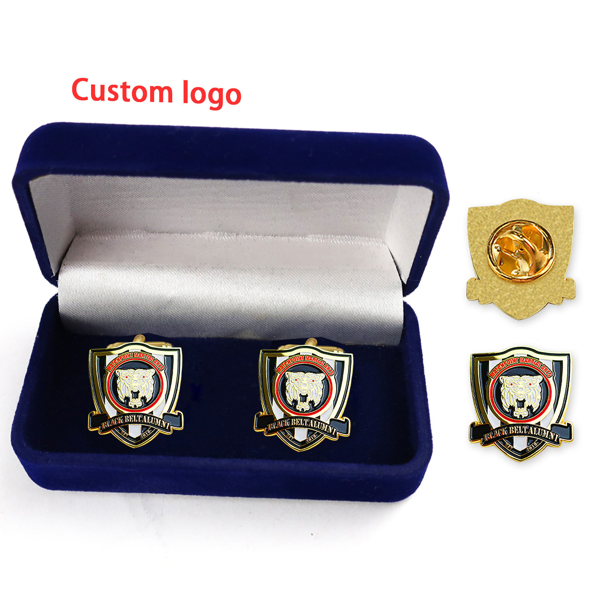 Custom Enamel Cufflinks Brand Name Cufflinks Personalized For Groomsmen