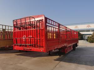 China 3 Axle Stake Cargo Trailer 60T/80T Fence Semi-Trailer Trailer wholesale