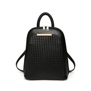 China 25.5x30x13CM Polybag Leather Woven Backpack PU Leather EN17 wholesale