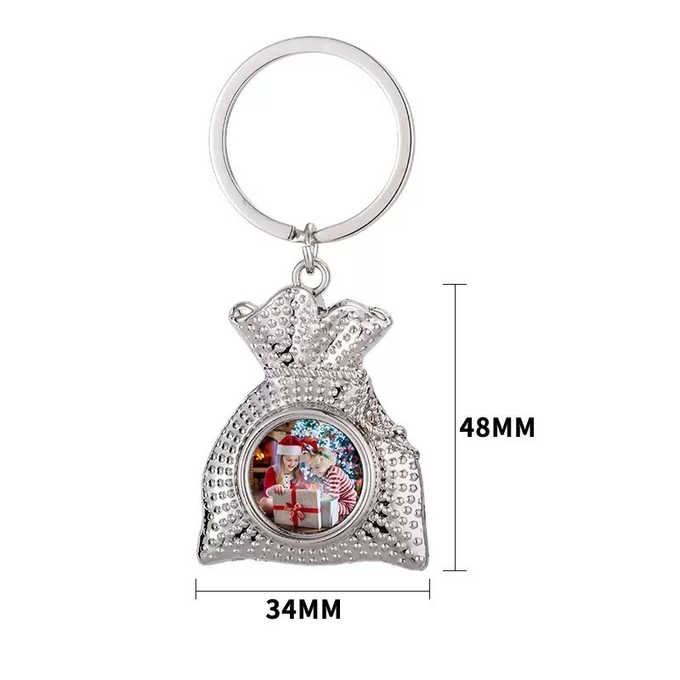 DIY Metal Heat Transfer Bag Key Chain Pendant For Sublimation Photos Printing