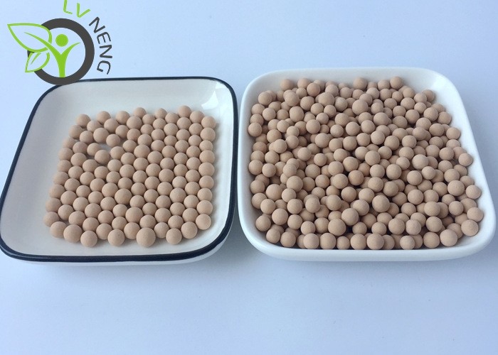 SGS Approval Beige 4A Molecular Sieve Desiccant For Refrigerant Depth