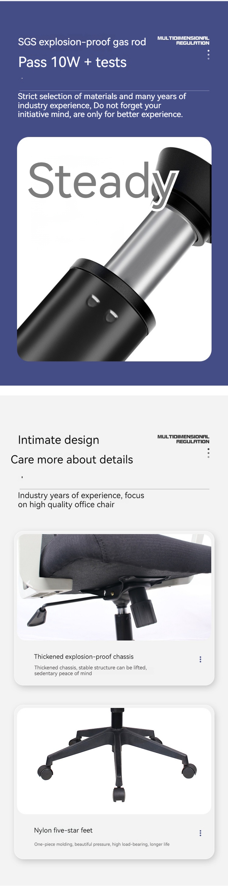 OEM ODM Comfortable Metal Foot Mesh Chair for Sedentary Computer and Conference