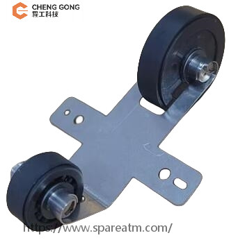 497-0517268-64 Fujitsu GSR50 Platform Rubber Wheel Shaft Assembly Fujitsu ATM Machine Spare Parts
