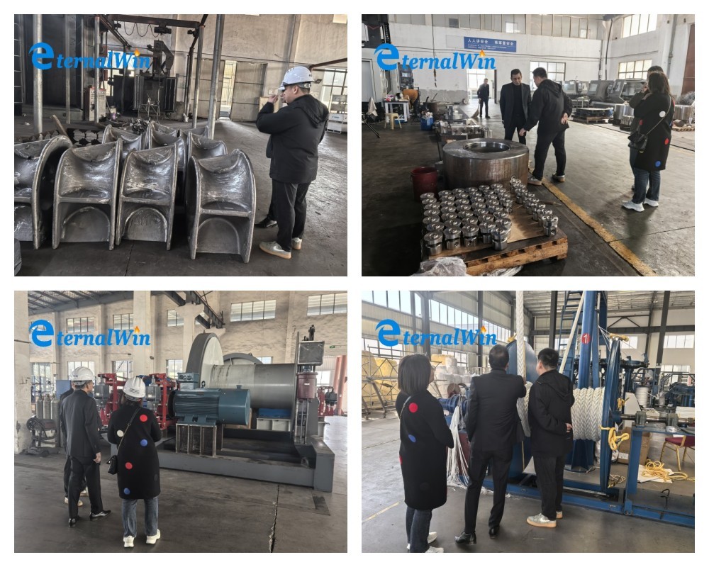 Capacity Marine Hydraulic Winch with Standard Hydraulic Station Power Source and Customized Rated Load of 1-200ton