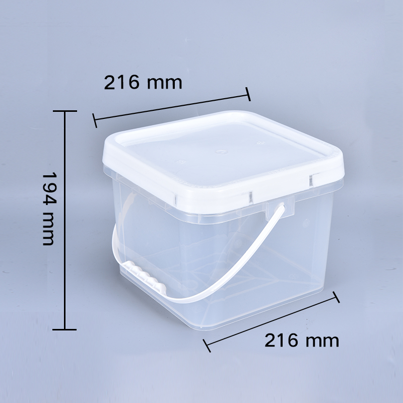1 Liter Plastic Bucket for Honey Painting Packaging Container Durable and Lightweight
