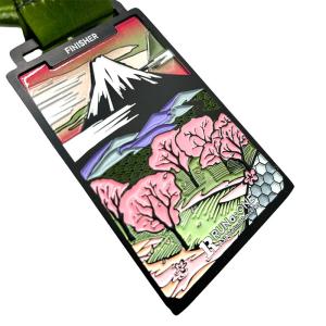 China Asia Virtual Run Series Races Award Soft Enamel Medal Customization wholesale