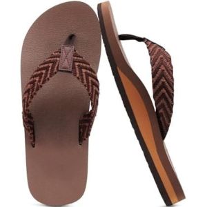 Screen Print / 3D Print Men's EVA Flip Flops Sandals With Arch Support