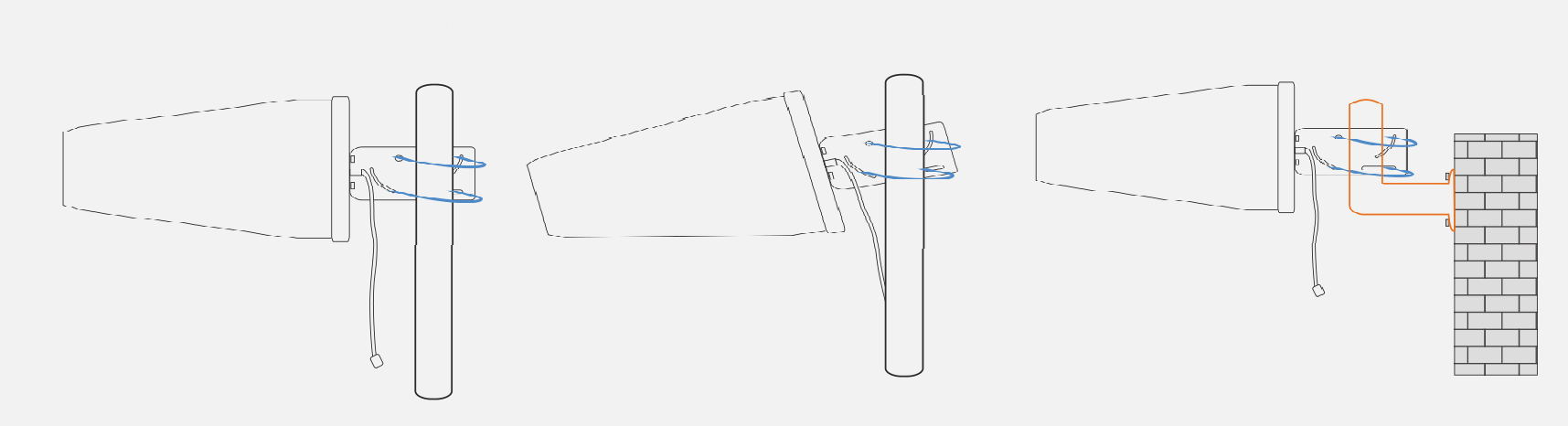 Max Input Power 100w High Gain 4G LTE LPDA Outdoor Antenna for Omnidirectional Radiation
