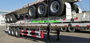 China Flatbed Container Load 1200R20 40 Foot Semi Trailer wholesale
