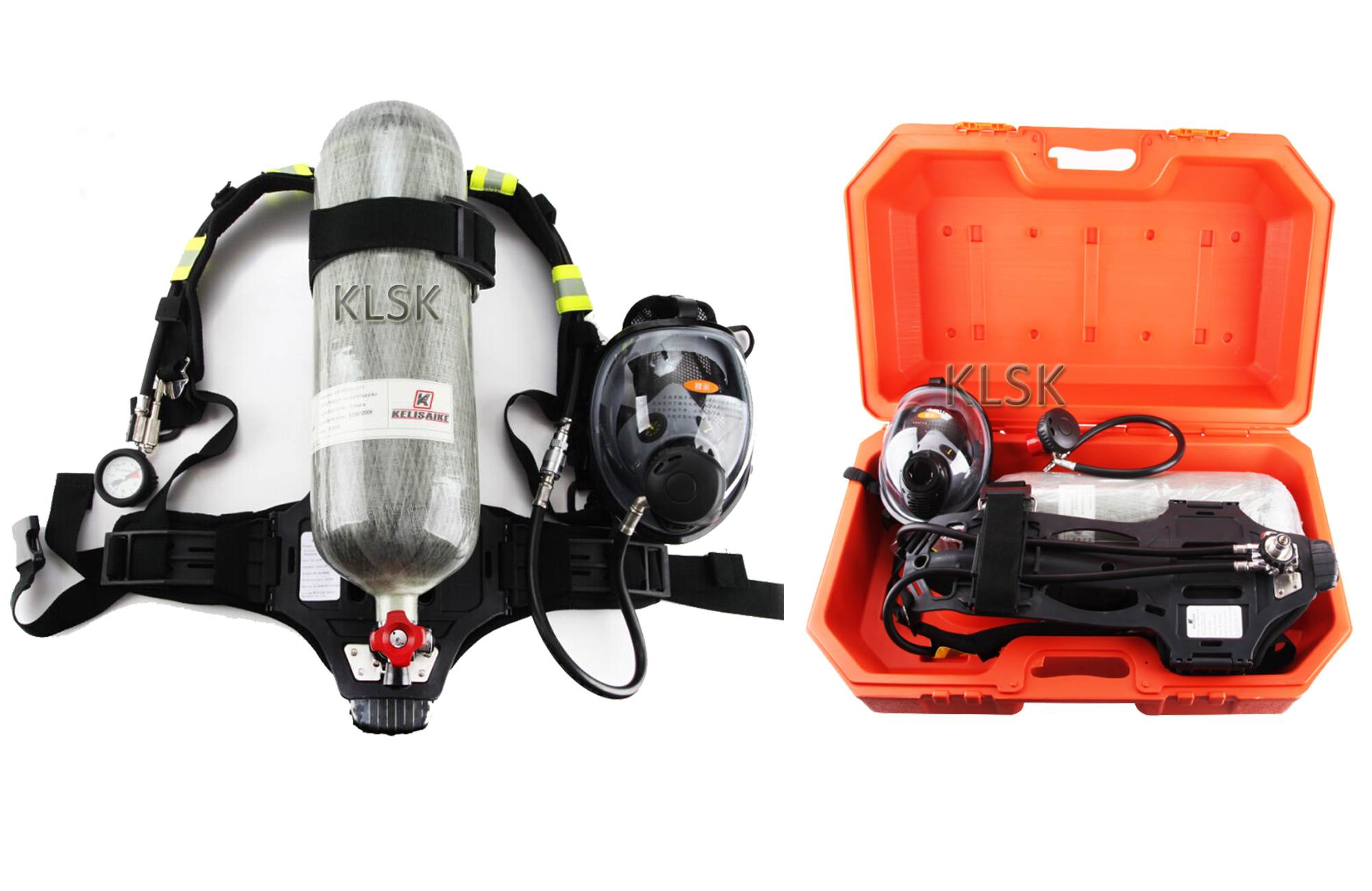 6.8L SCBA Compressed Air Breathing Apparatus 30 MPa with 60Min Service Time