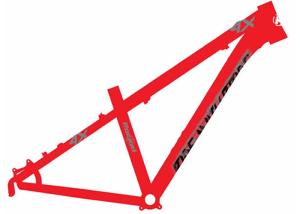 China 26er Dirt Jump 4x Bike Frame Red Color Aluminum Alloy 6061 Customized Painting wholesale