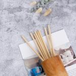 OEM 100% Compostable Wheat Drinking Straws In Bulk 23cm