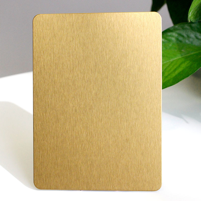 SS304 316 Brush Satin No.4 Anti-Fingerprint Finish Color Stainless Steel Sheet